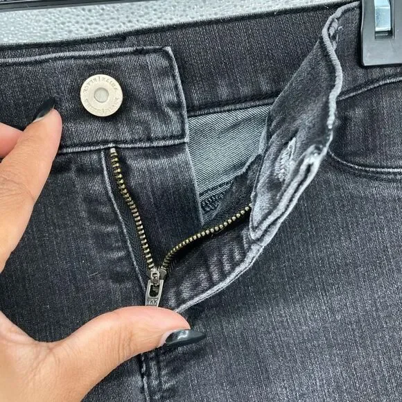 White House Black Market Women’s Black Wash Skinny Stretch Jegging Jeans Small - Picture 10 of 14